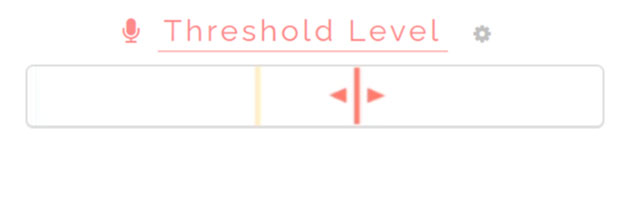 Adjust threshold for the voice feedback
