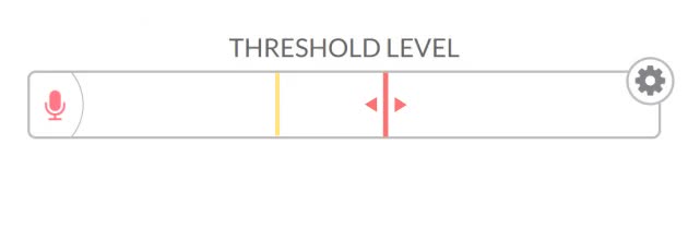 Adjust threshold for the voice feedback